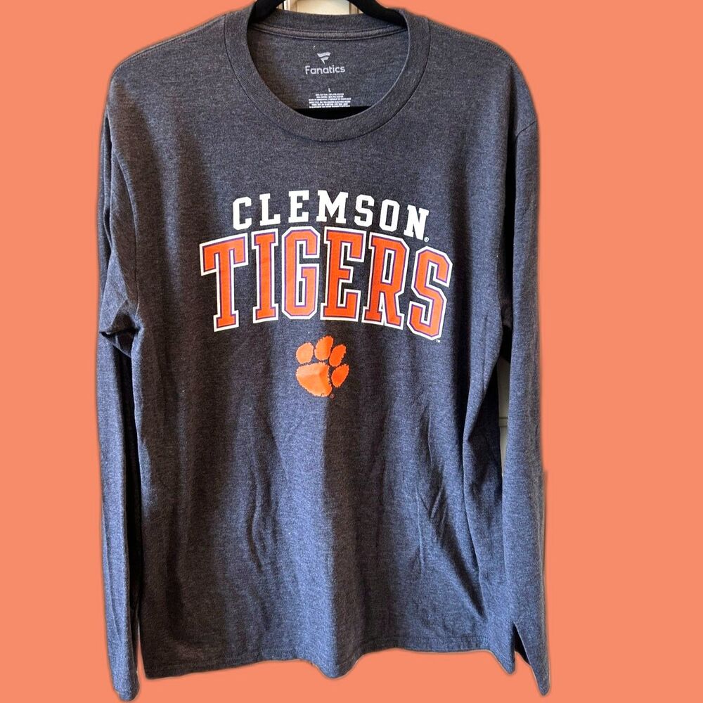 Clemson Tigers Long Sleeve T-shirt - Size Large